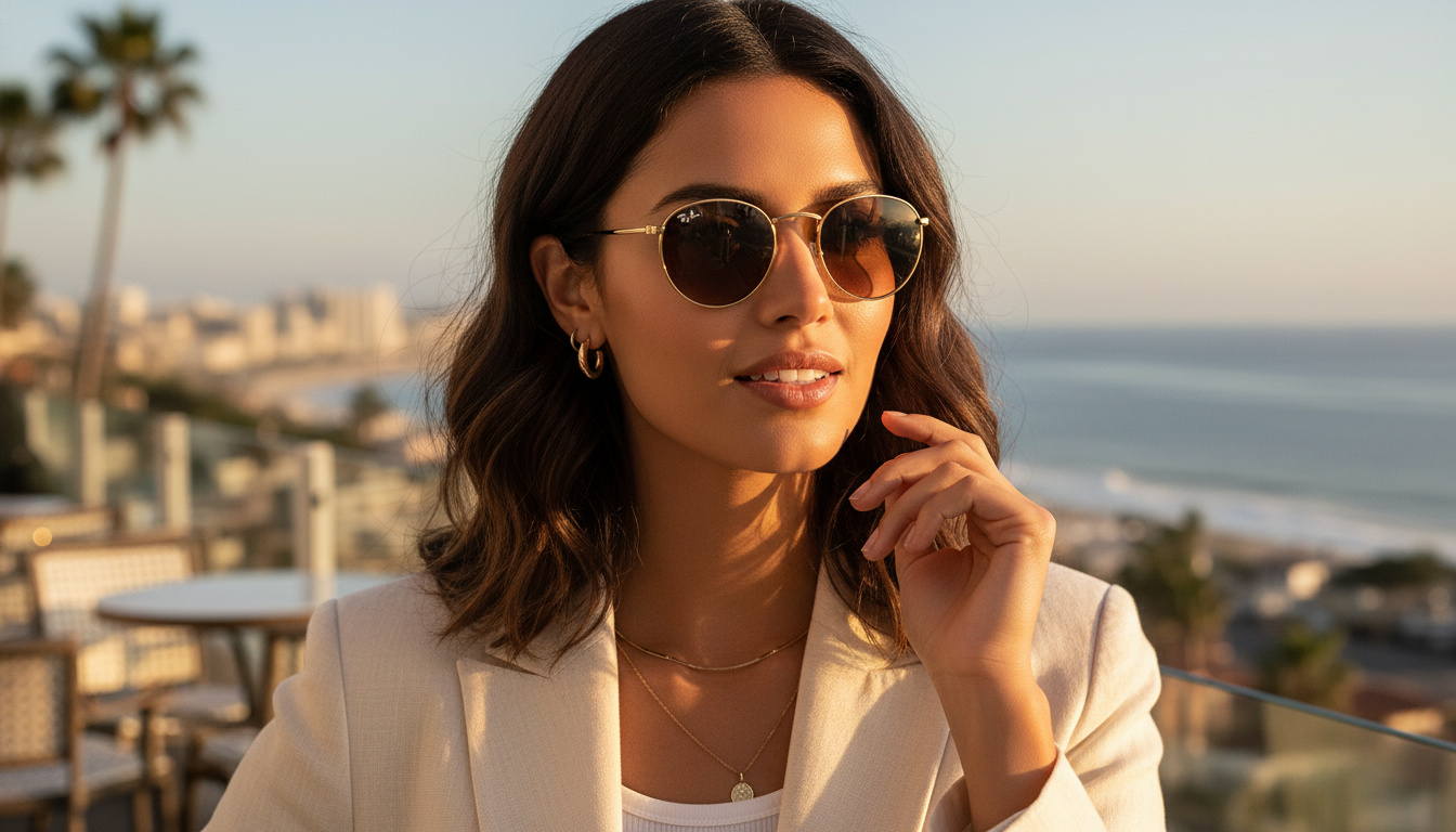 Front view Ray-Ban ROUND METAL (RB3447 - 9001A5)