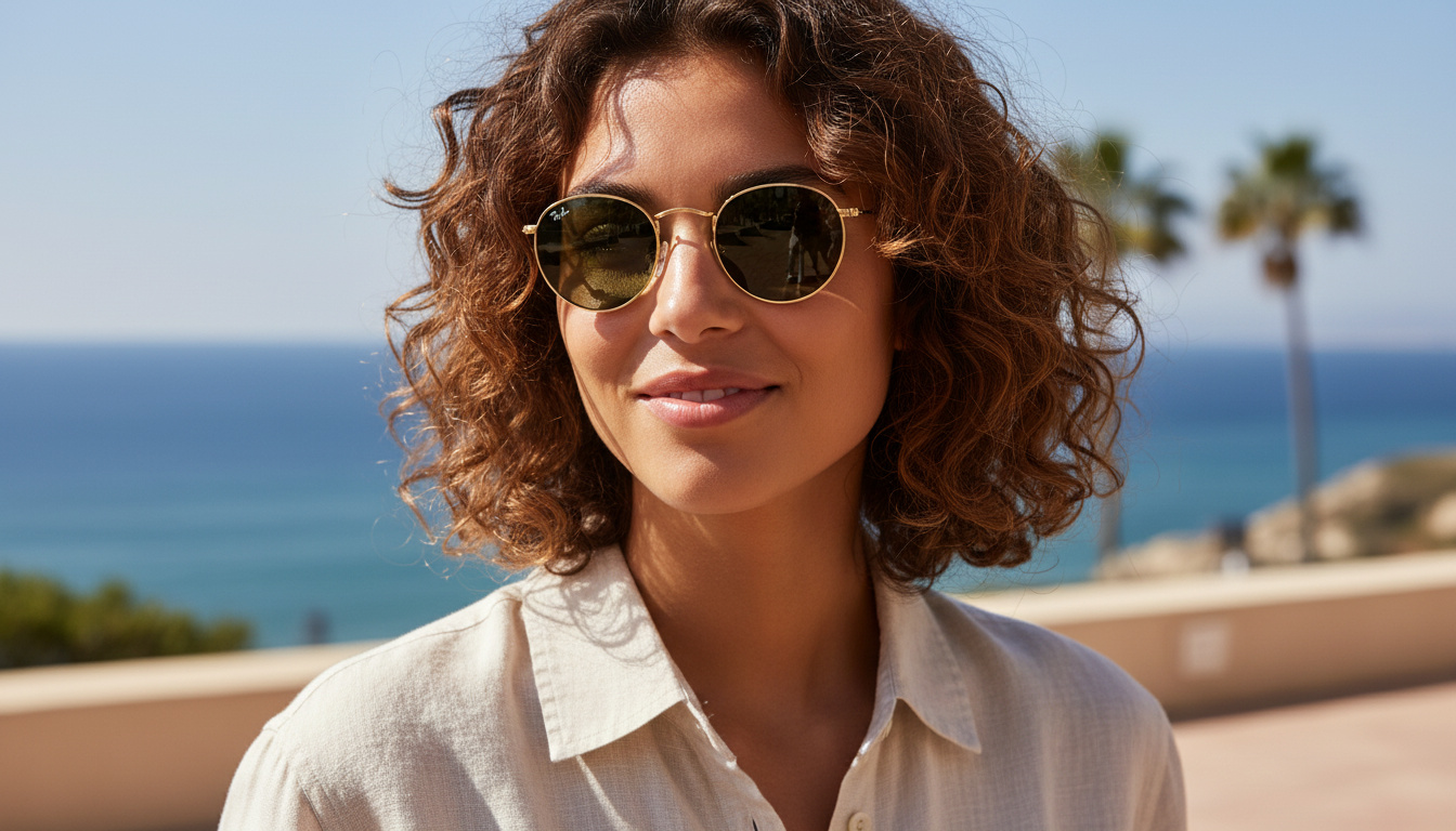 Front view Ray-Ban ROUND METAL (RB3447 - 001)