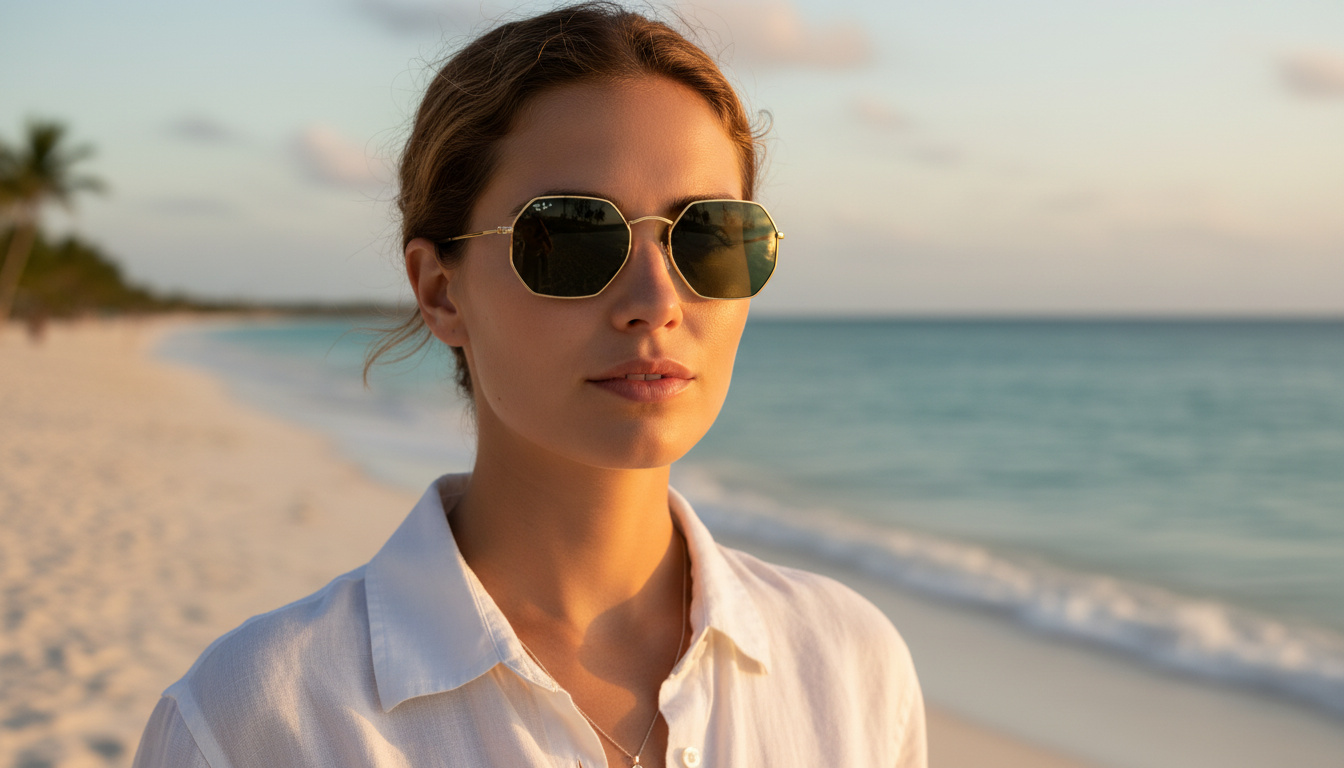 Front view Ray-Ban OCTAGONAL (RB3556N - 001)