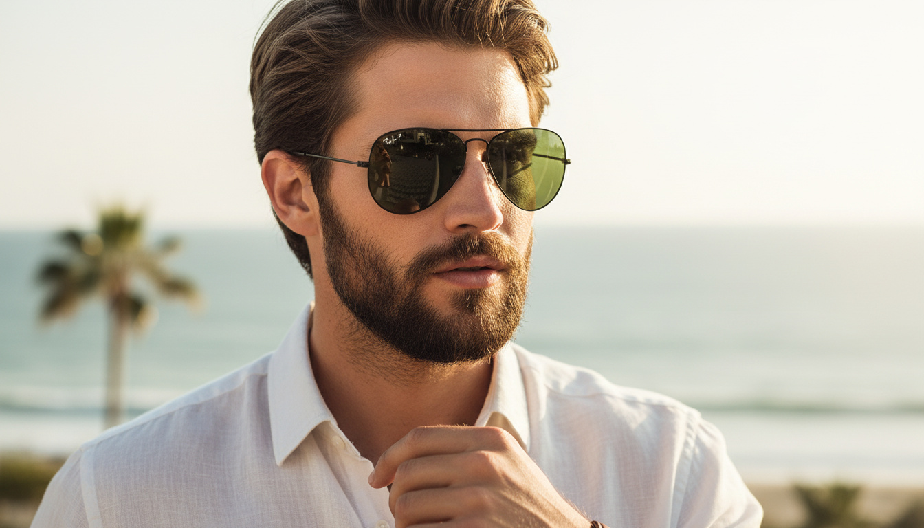 Front view Ray-Ban AVIATOR LARGE METAL (RB3025 - 002/58)
