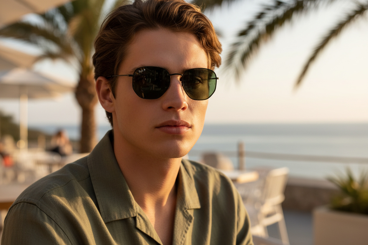 Front view Ray-Ban HEXAGONAL (RB3548N - 002/58)
