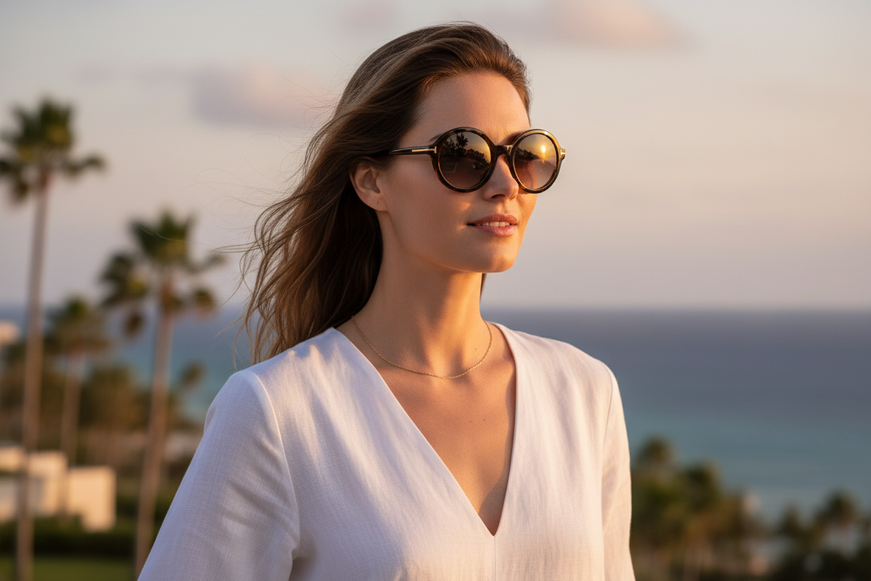 Front view Tom Ford NICOLETTE-02 (FT0602 - 052)
