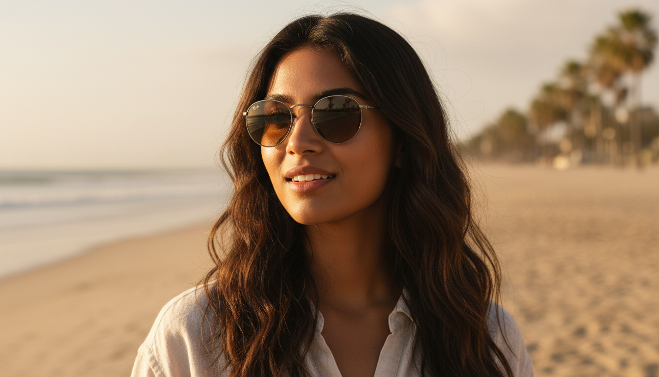 Front view Ray-Ban ROUND METAL (RB3447N - 004/51)