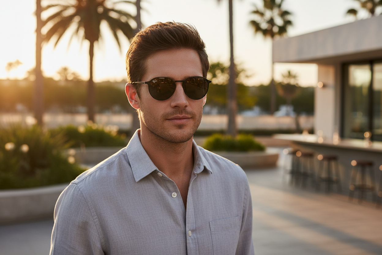 Front view Ray-Ban ROUND METAL (RB3447N - 002/71)