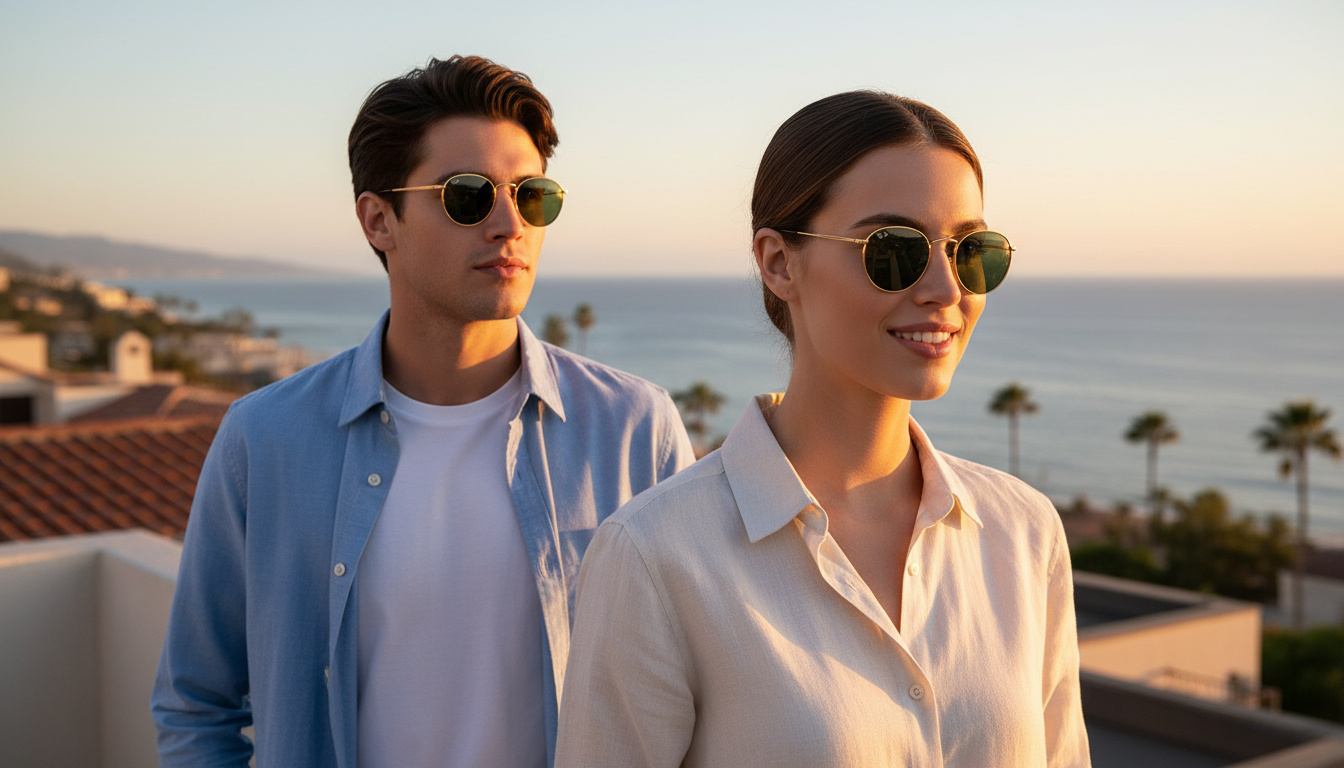Front view Ray-Ban ROUND METAL (RB3447N - 001)