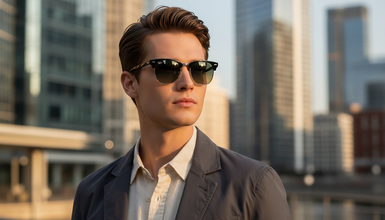 Front view Ray-Ban CLUBMASTER METAL (RB3716 - 900471)