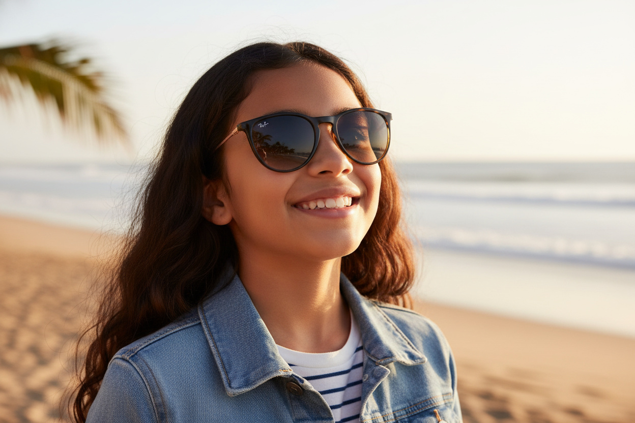 Front view Ray-Ban Kids JUNIOR ERIKA (RJ9060S - 704911)