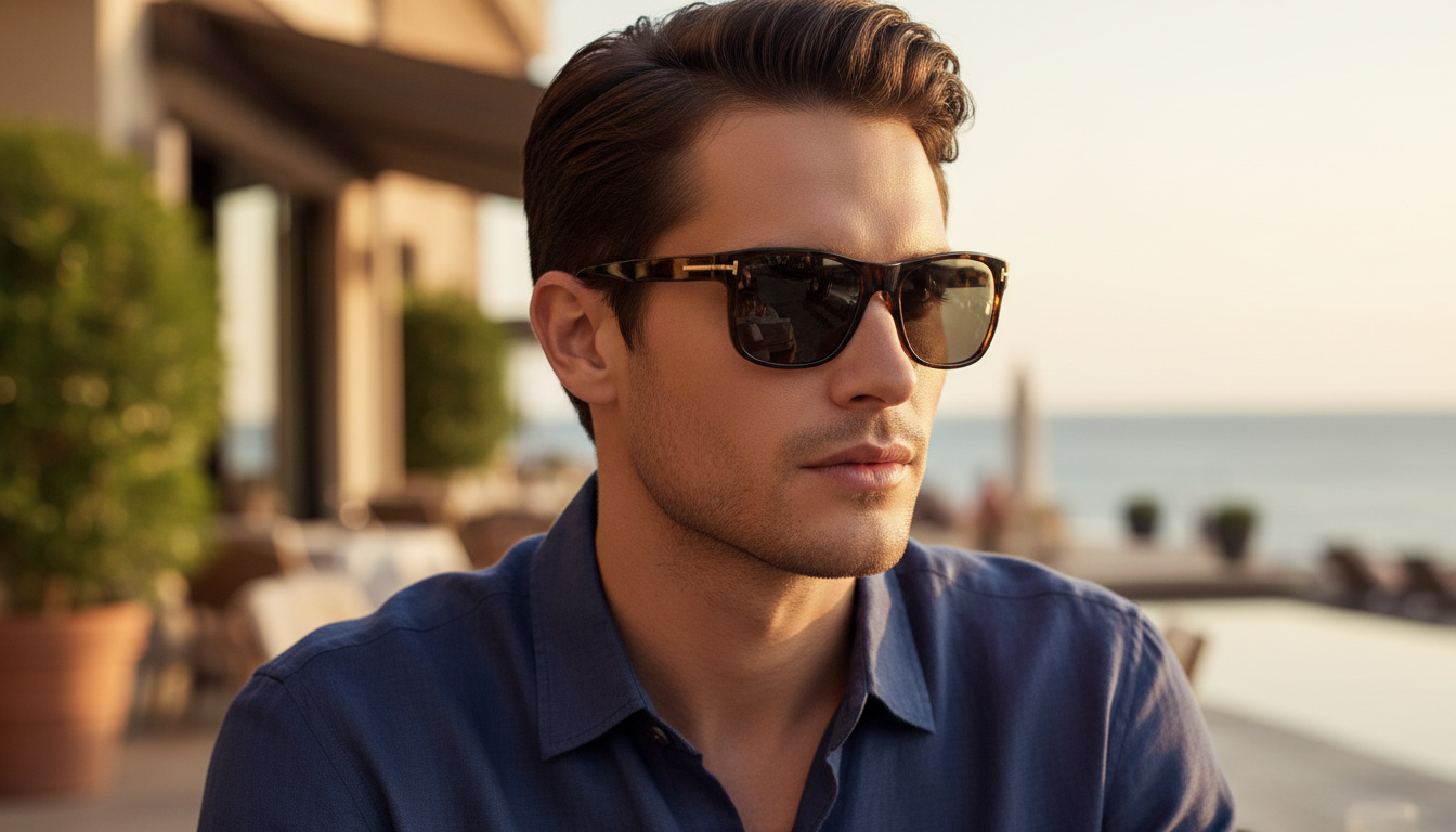 Front view Tom Ford GIULIO (FT0698 - 52D)
