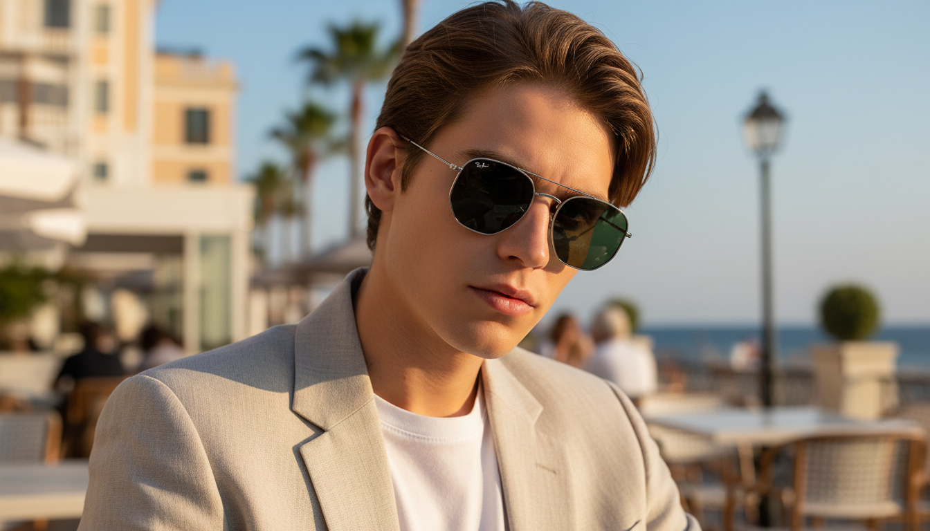 Front view Ray-Ban HEXAGONAL (RB3548N - 004/71)