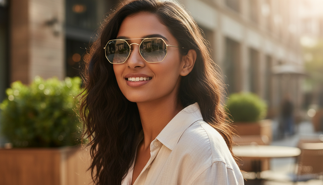 Front view Ray-Ban OCTAGONAL (RB3556N - 91233M)