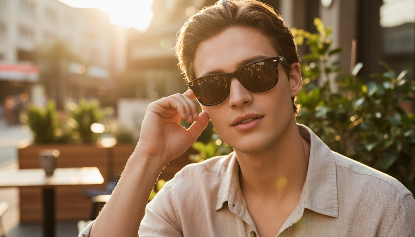 Front view Ray-Ban FOLDING WAYFARER (RB4105 - 710)