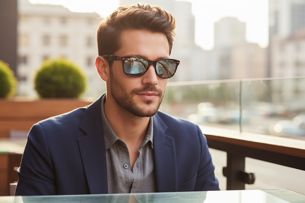 Front view Ray-Ban NEW WAYFARER (RB2132M - F63830)