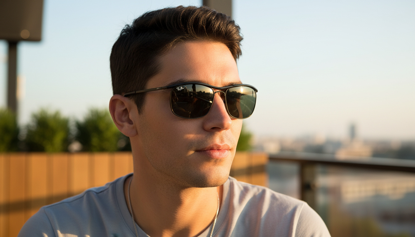 Front view Ray-Ban OLYMPIAN I DELUXE (RB3119M - 002/58)