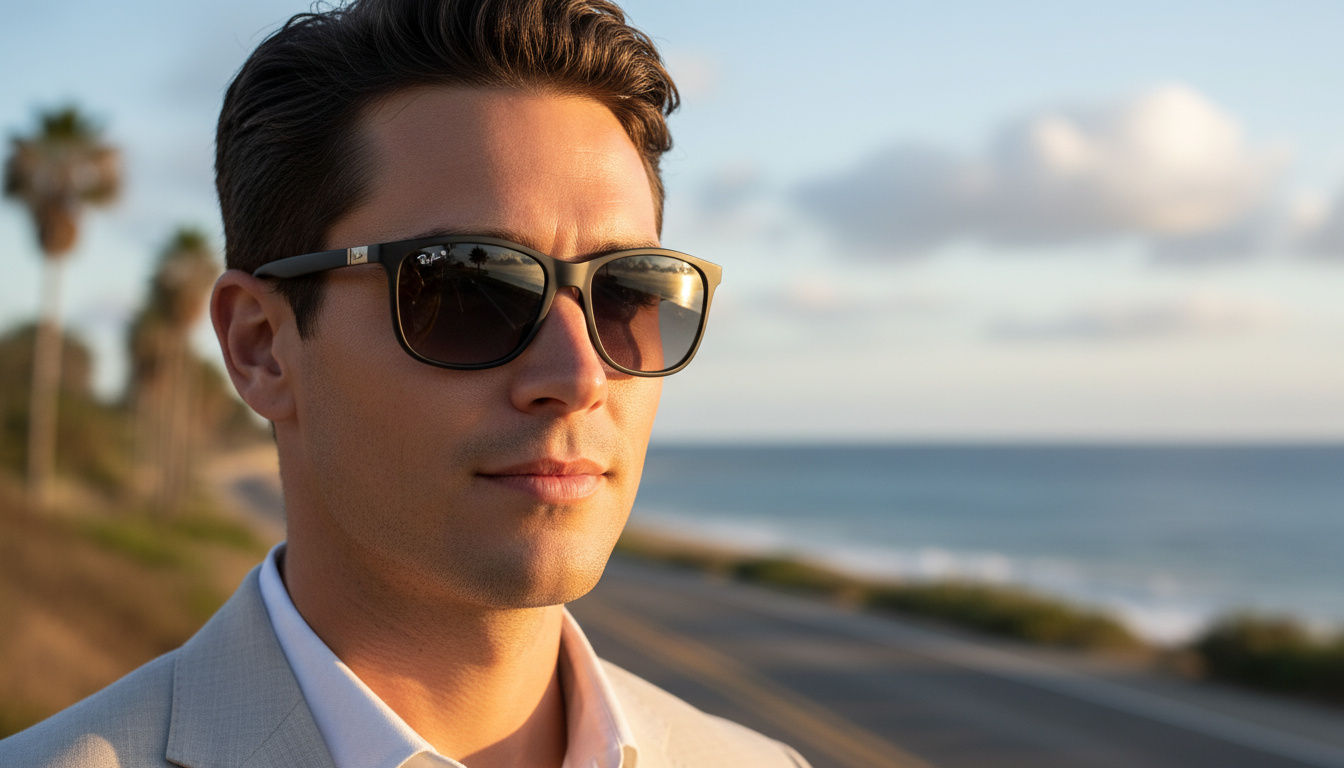 Front view Ray-Ban CHROMANCE (RB4330CH - 60175J)