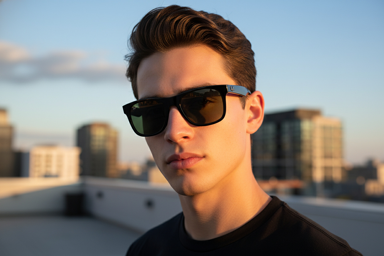 Front view Ray-Ban Kids JUNIOR JUSTIN (RJ9069S - 100/71)