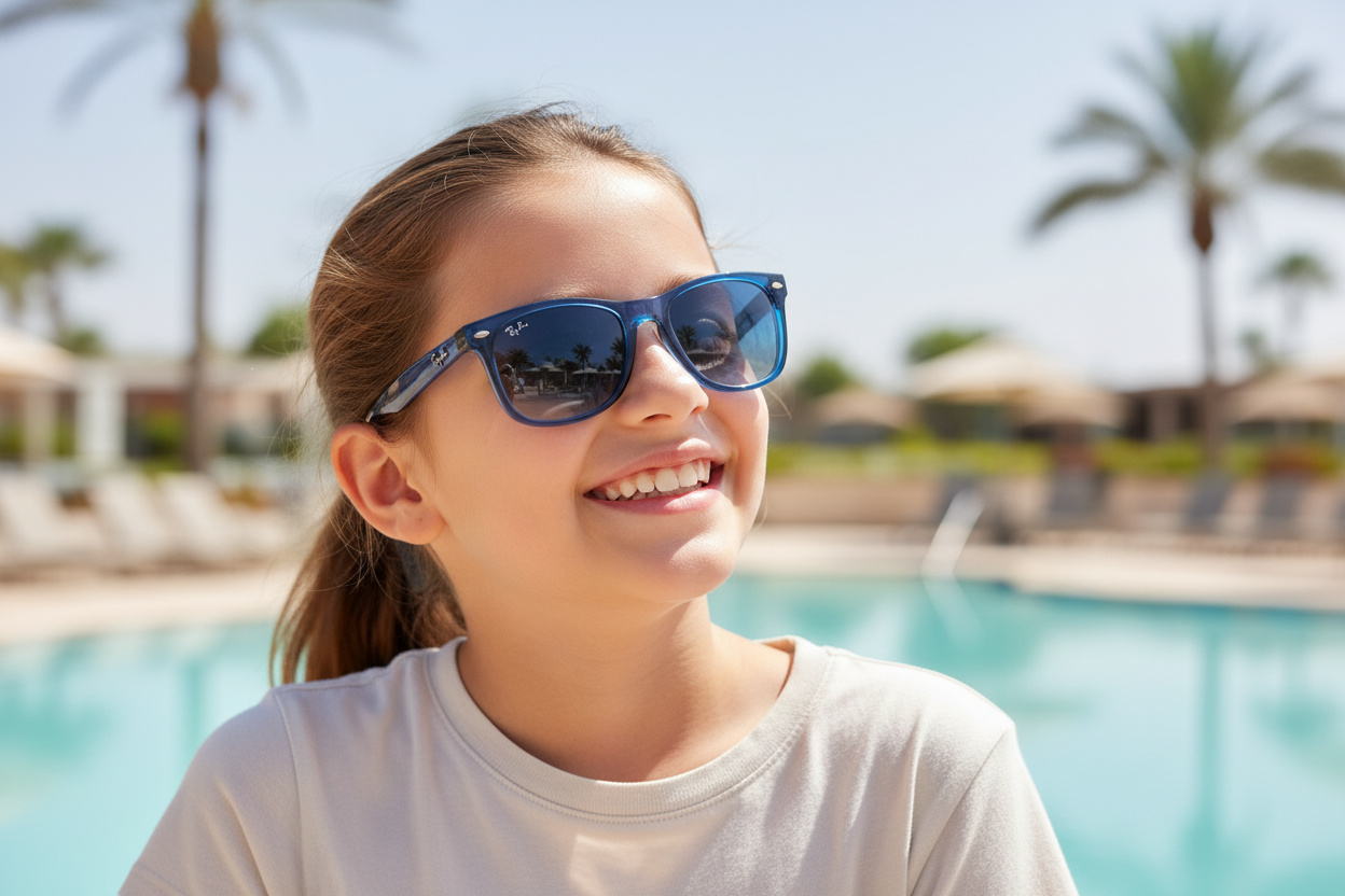 Front view Ray-Ban Kids JUNIOR NEW WAYFARER (RJ9052S - 70624L)