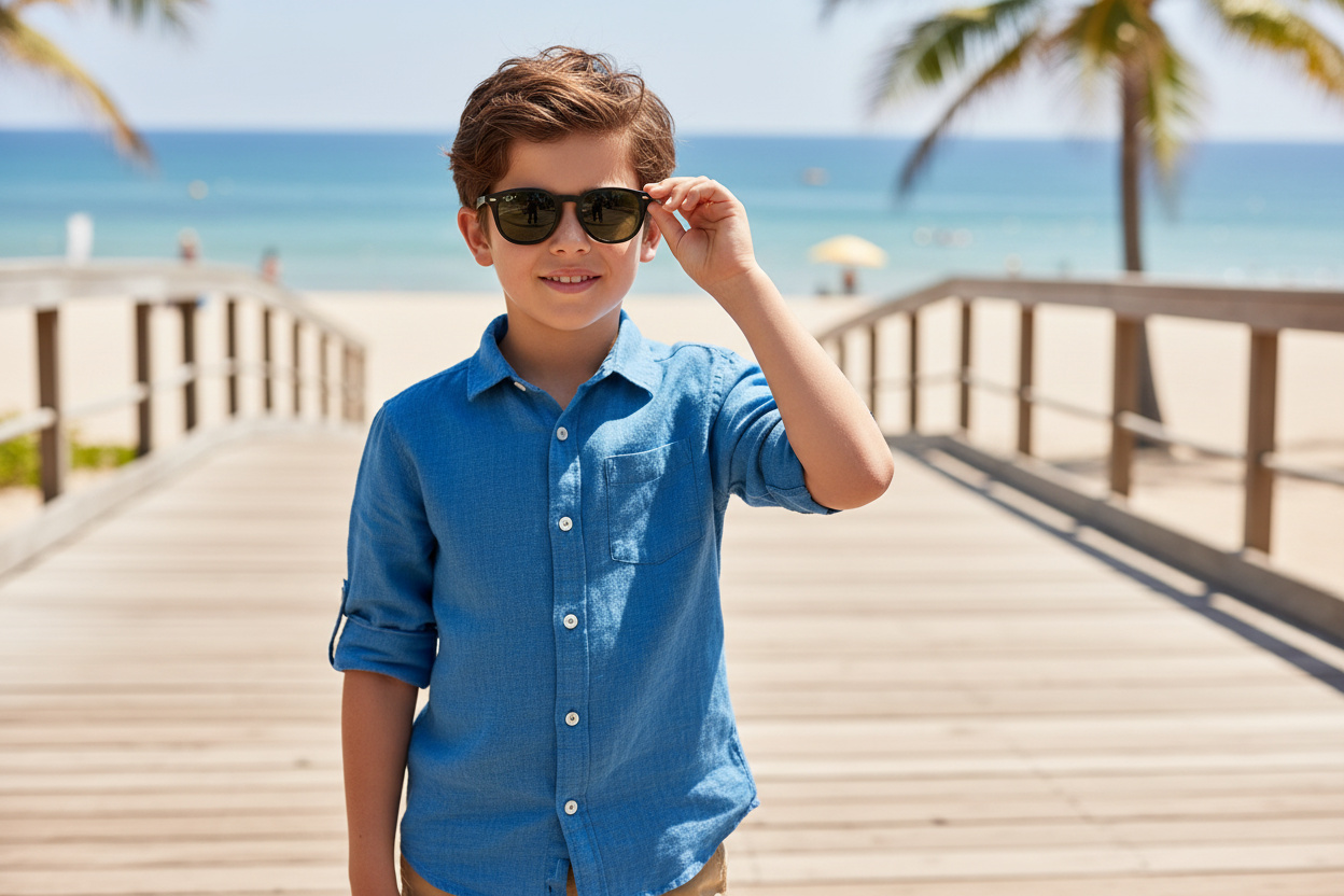 Front view Ray-Ban Kids RJ9070S (100/71)