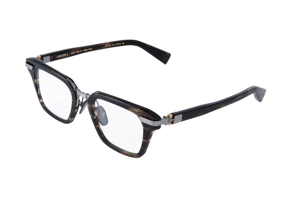 Balmain Paris   BPX-112 B Dark Brown Swirl - Black Palladium