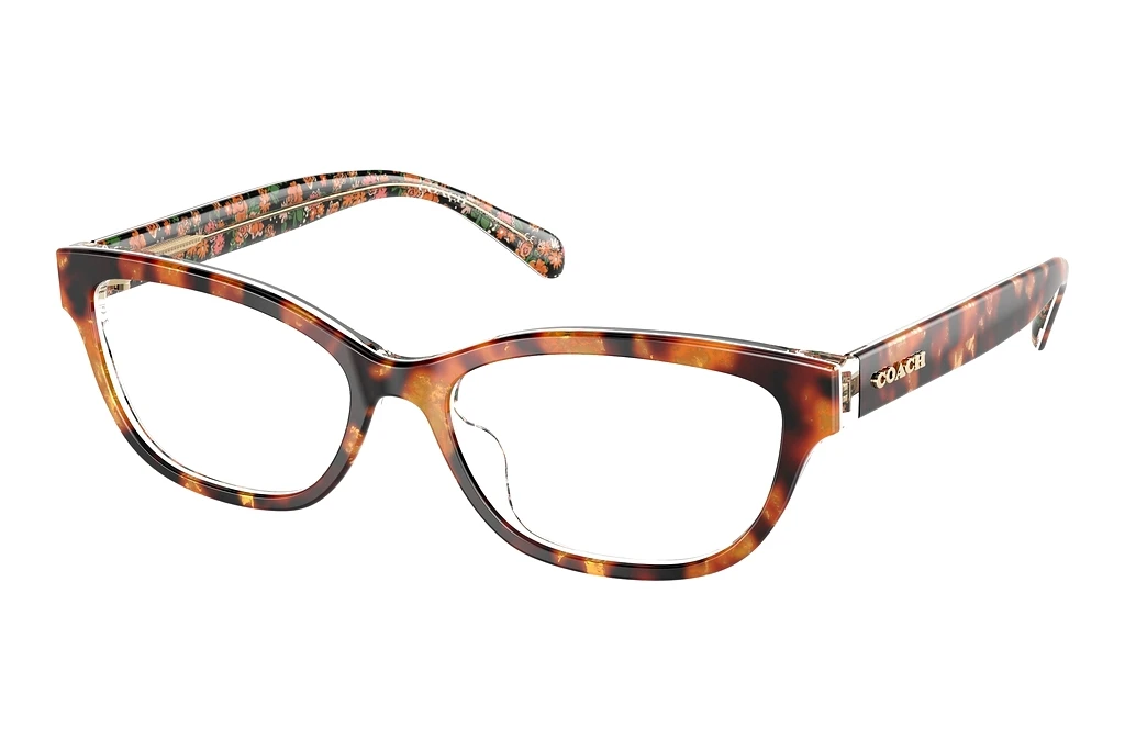 Coach   HC6250U 5857 Amber Tortoise/Orange Floral