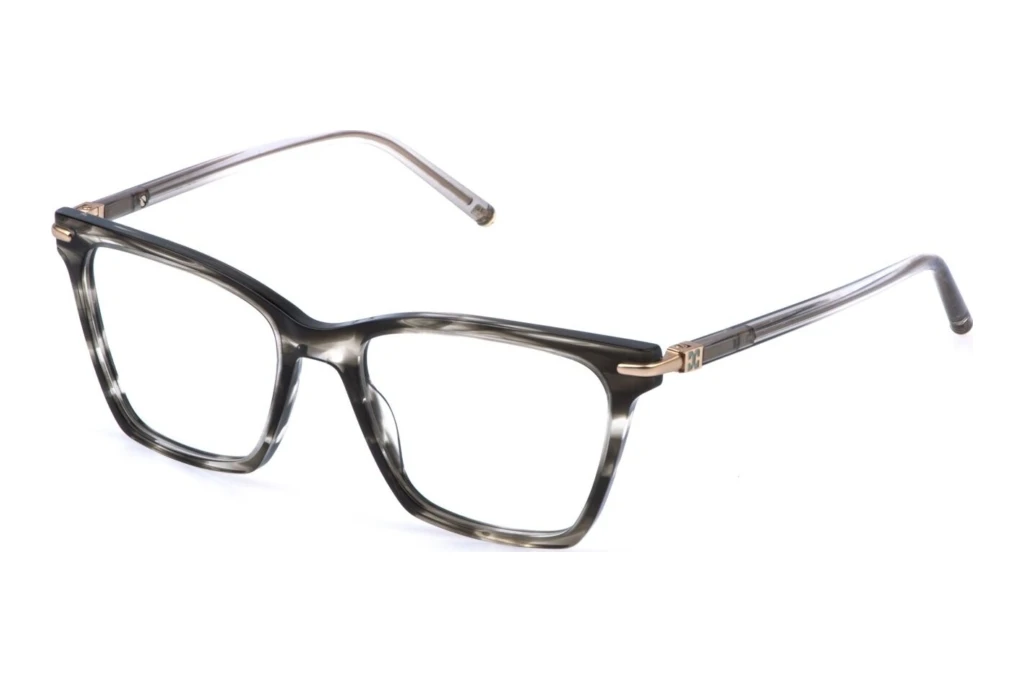 Escada   VESF81 04AT SHINY STRIPED GREY HAVANA