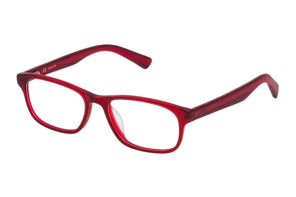 Police   VK050 L00M MATT TRANSP.BLACK CHERRY RED