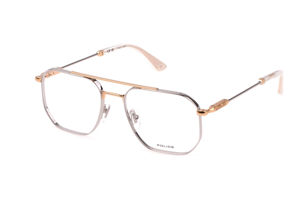 Police   VPLG82 0340 SHINY ROSE GOLD WITH SHINY PALLADIUM PAR