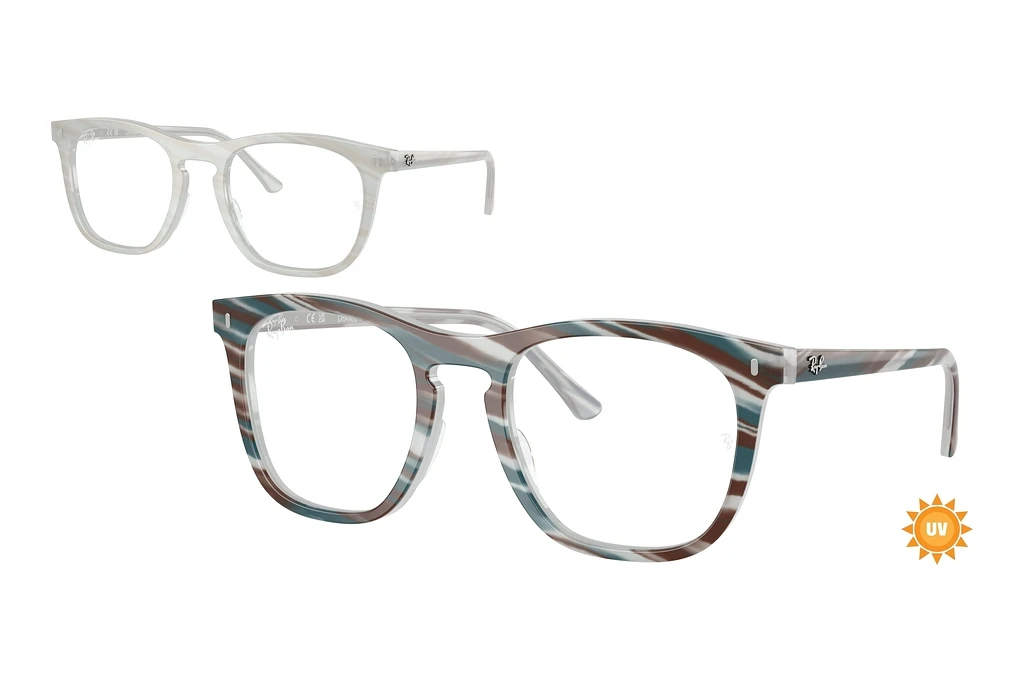 Ray-Ban   RX2210V 8382 Photo Striped Light Blue