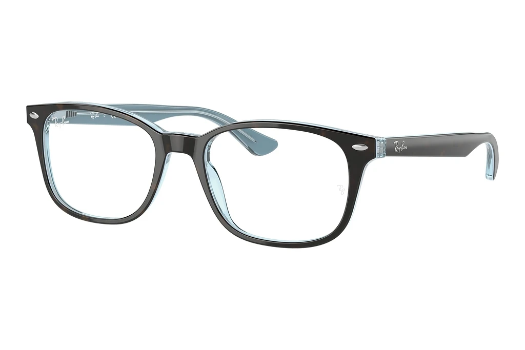 Ray-Ban   RX5375 5883 Havana On Light Blue