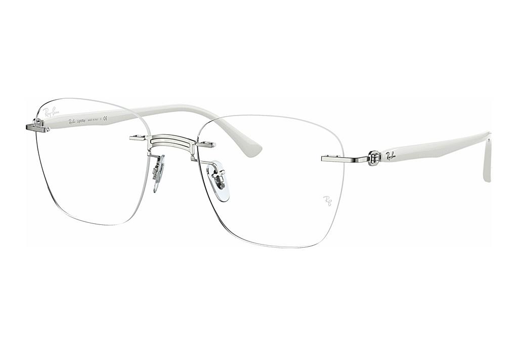 Ray-Ban   RX8769 1228 WHITE ON SILVER