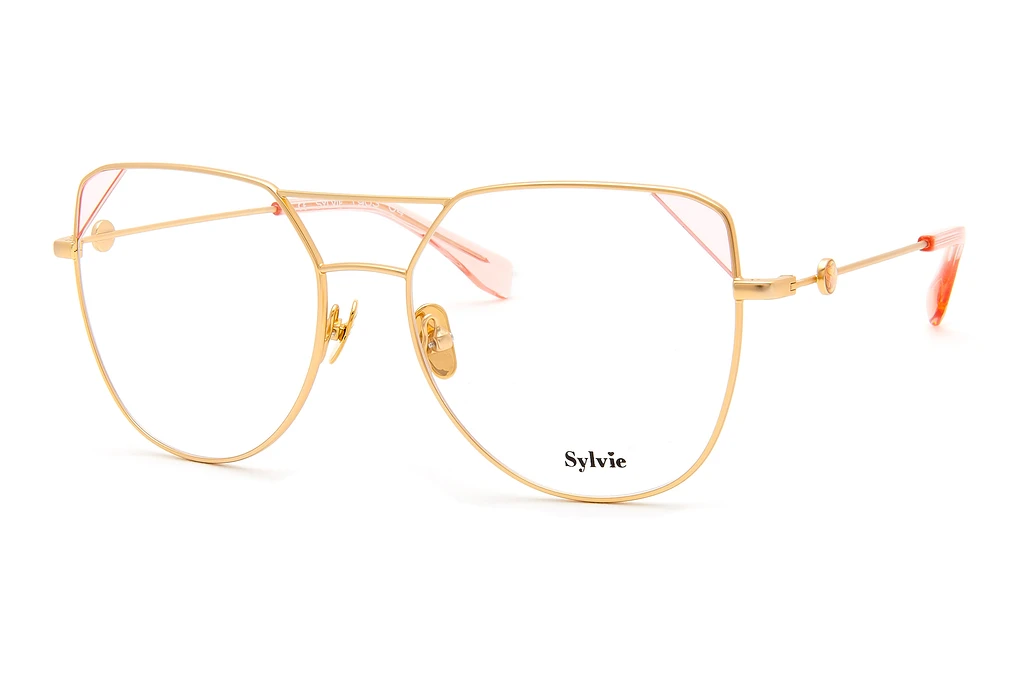 Sylvie Optics   1903 04 gold matt-pink