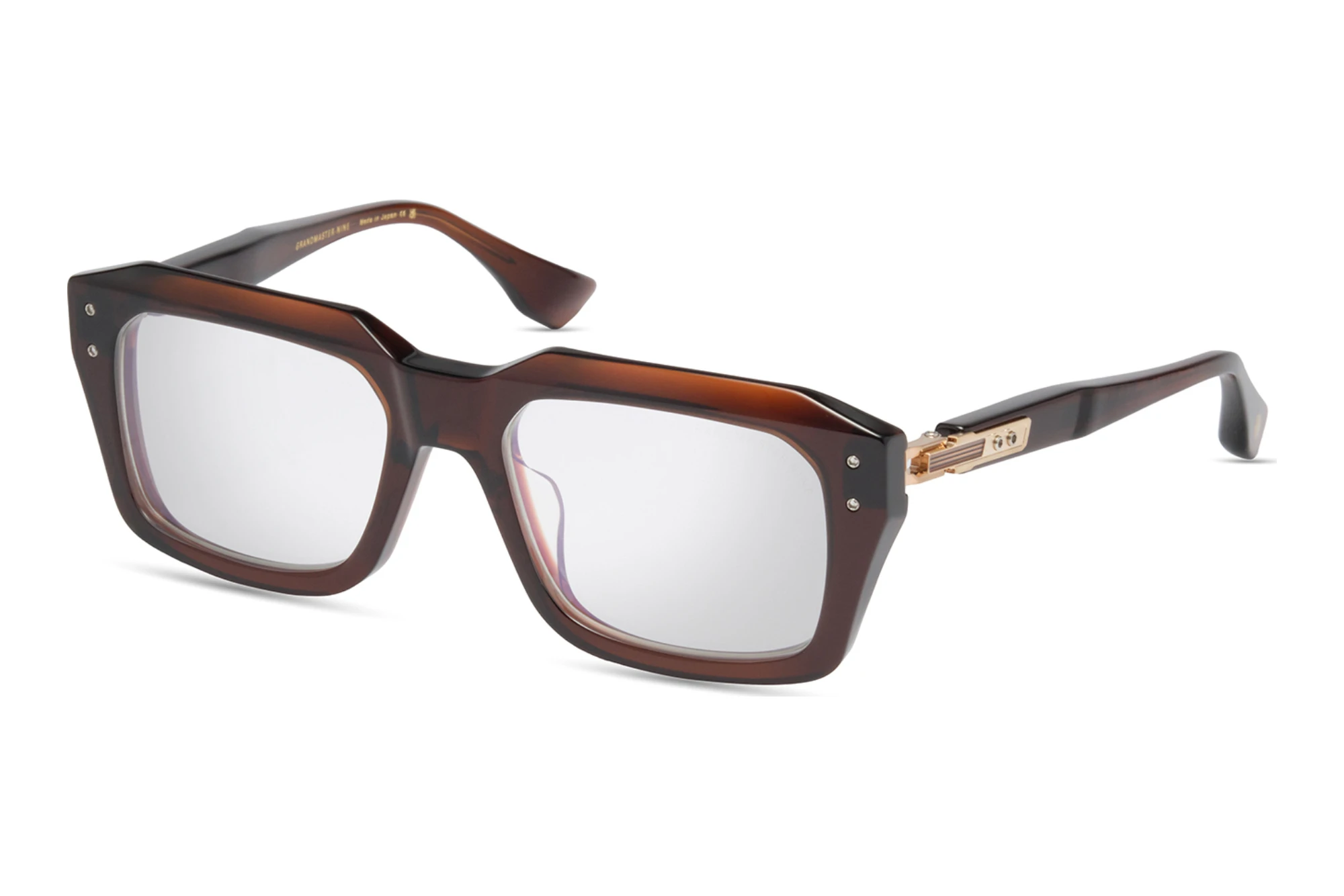 DITA   DTX-464 02A-Asian-Fit ROOT BEER - ANTIQUE WHITE GOLD