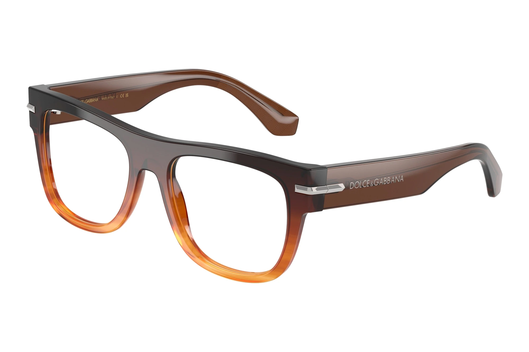 Dolce & Gabbana   DG3407 3486 Gradient Striped Brown