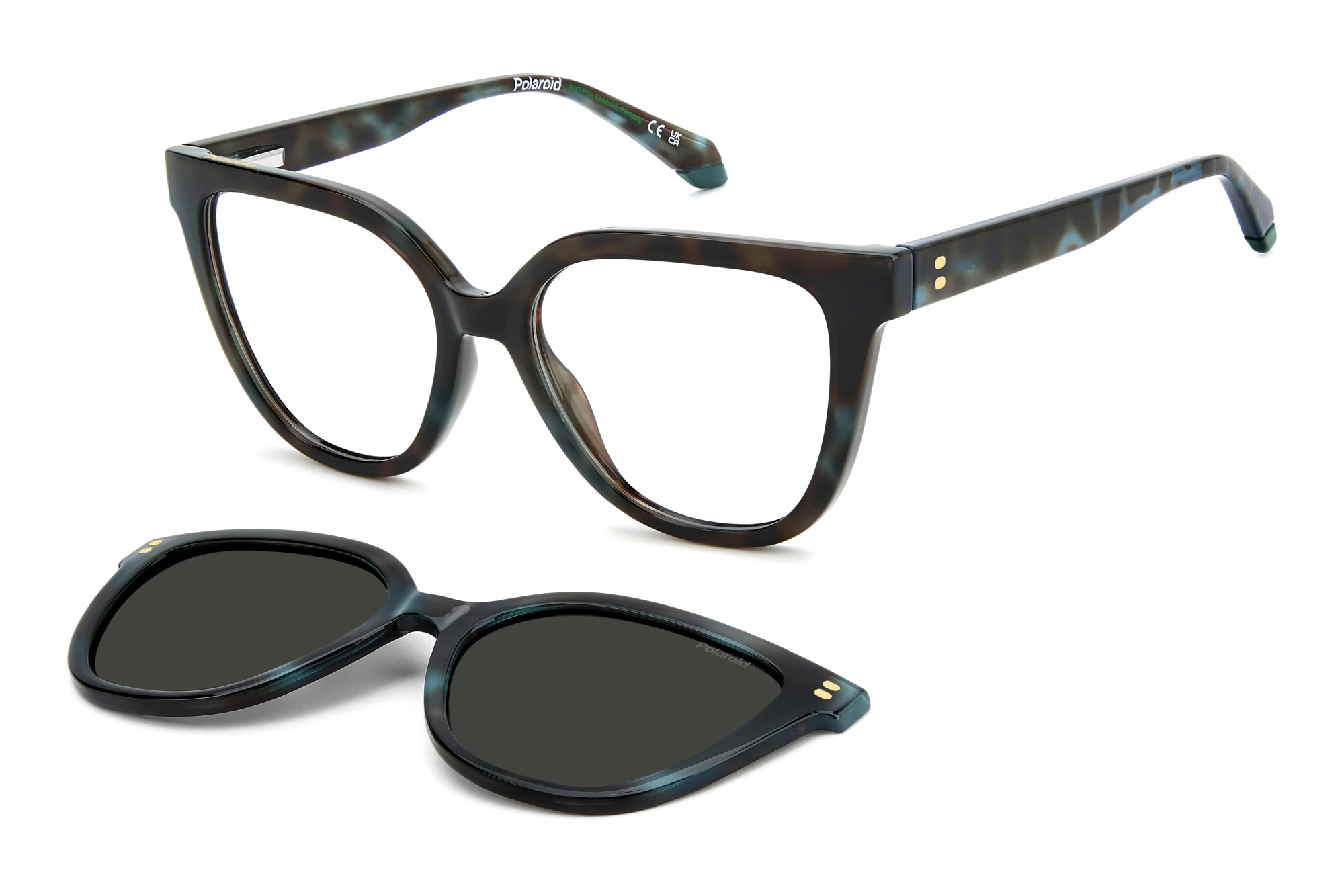 Polaroid   PLD D596/C CVT TEAL HAVANA