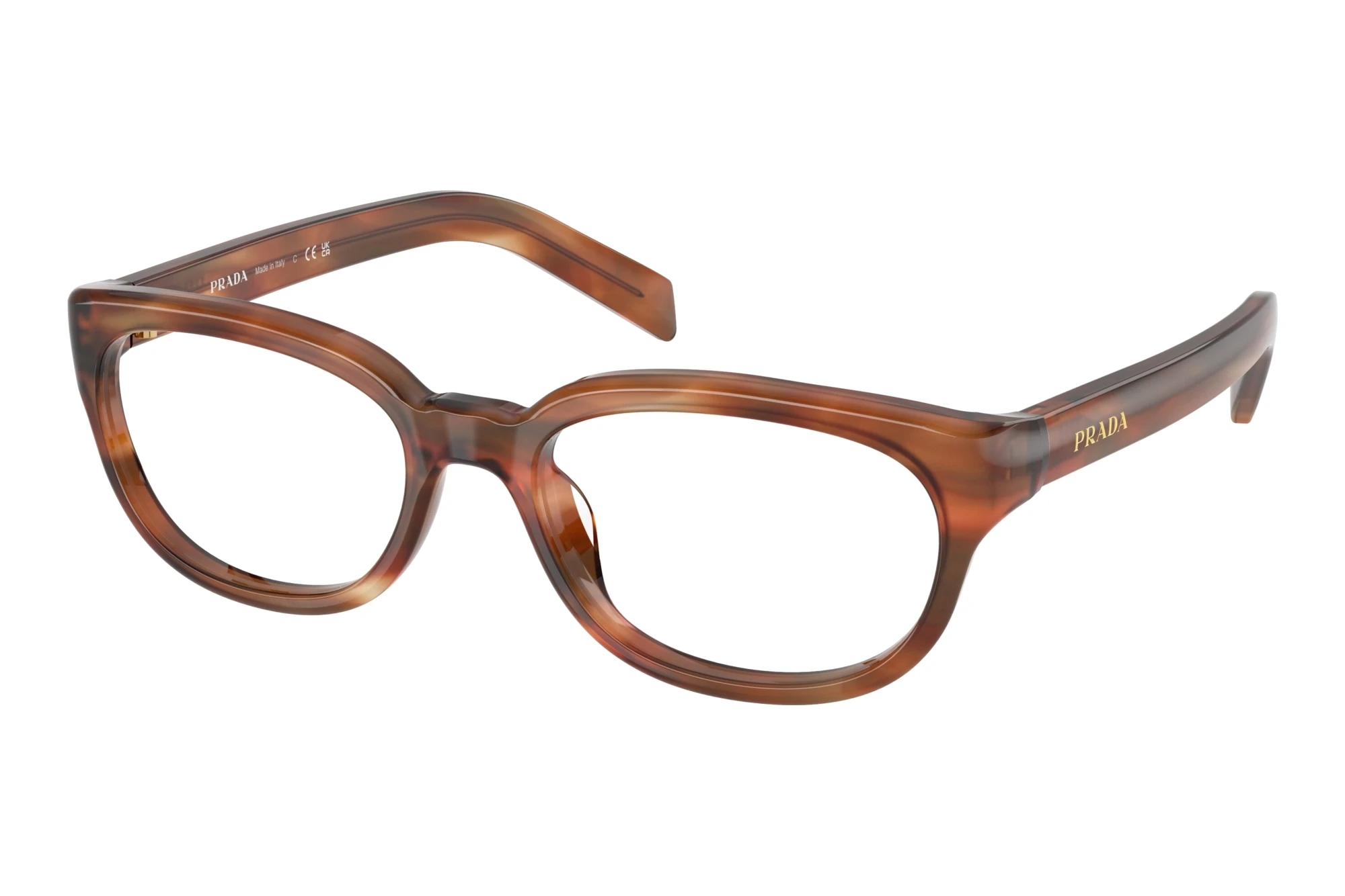 Prada   PR D03VU 24G1O1 Striped Havana