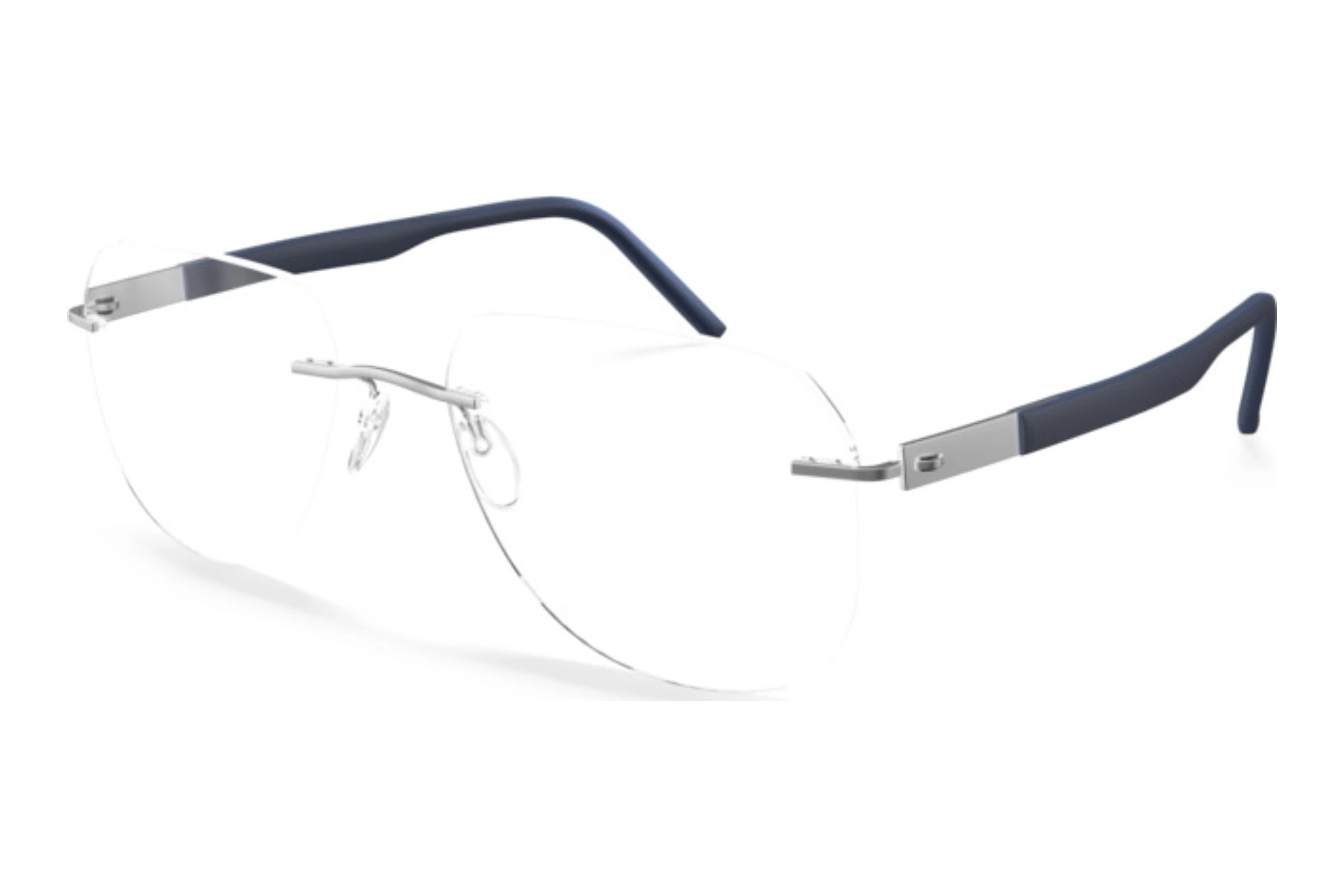 Silhouette   5535-IK 7001 Rhodium / Navy Blue