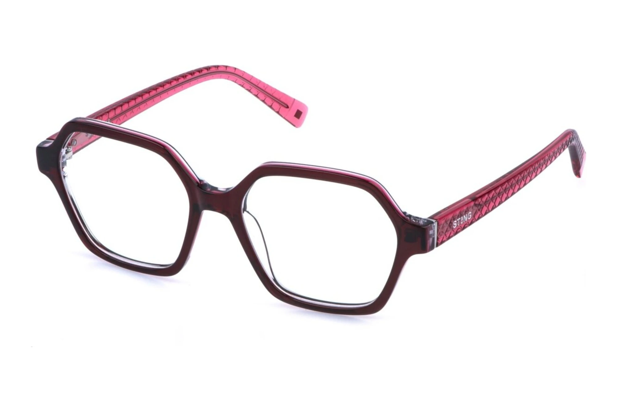 Sting   VSJ756 09JR SHINY BORDEAUX TOP+ROSE+CRYSTAL