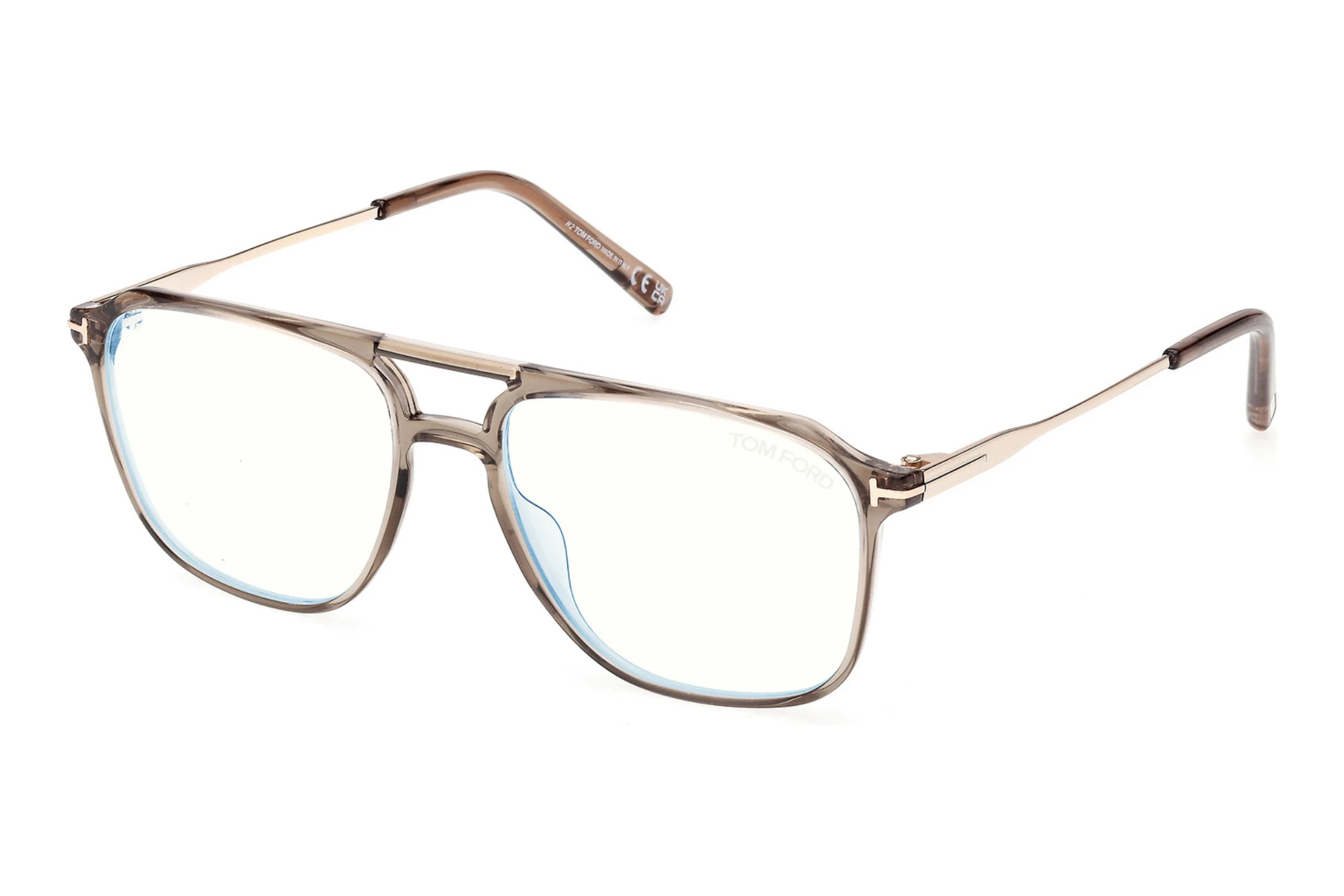 Tom Ford   FT5665-B 045 Glänzend Hellbraun