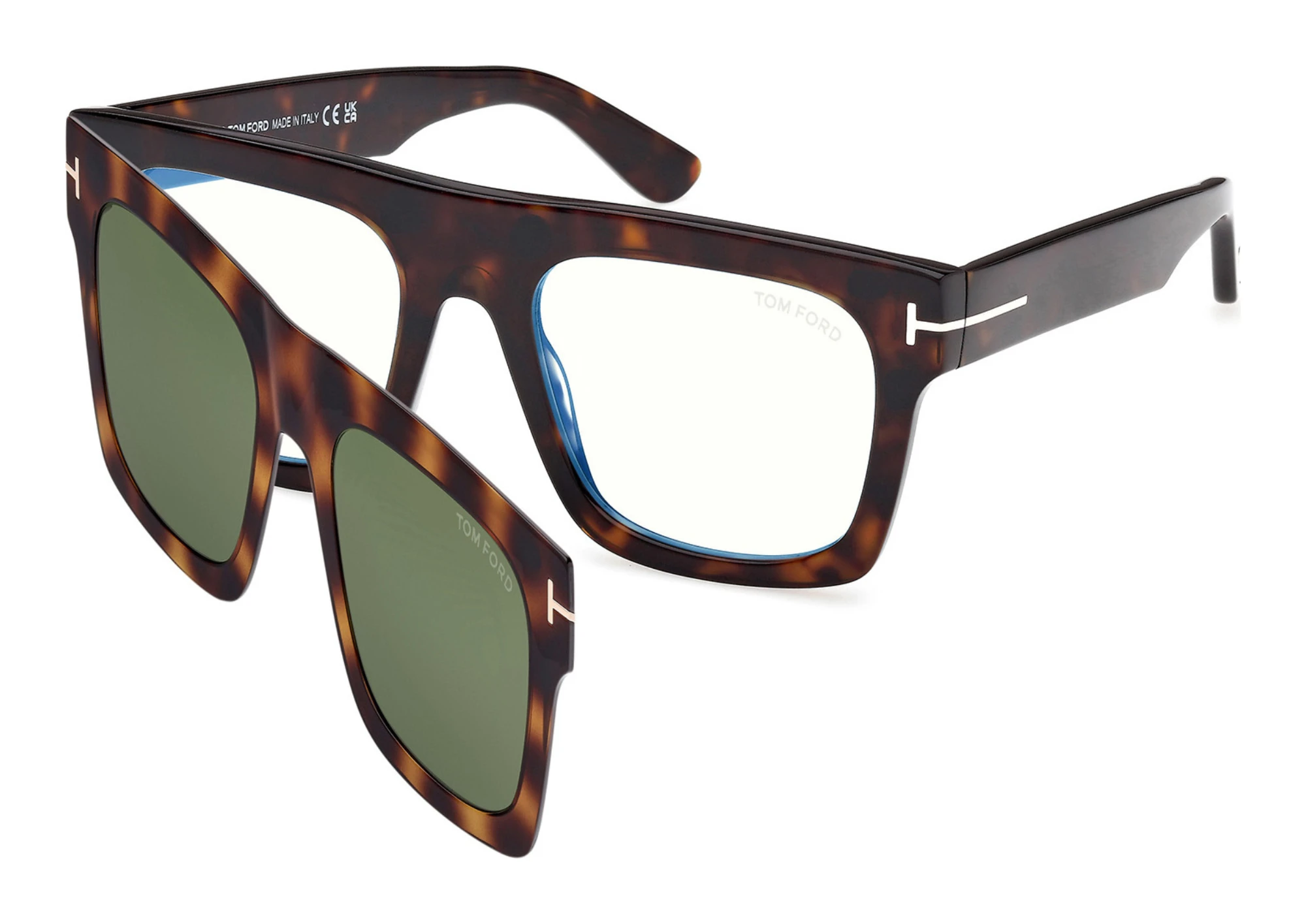 Tom Ford   FT6068-B 052 Dunkel Havanna