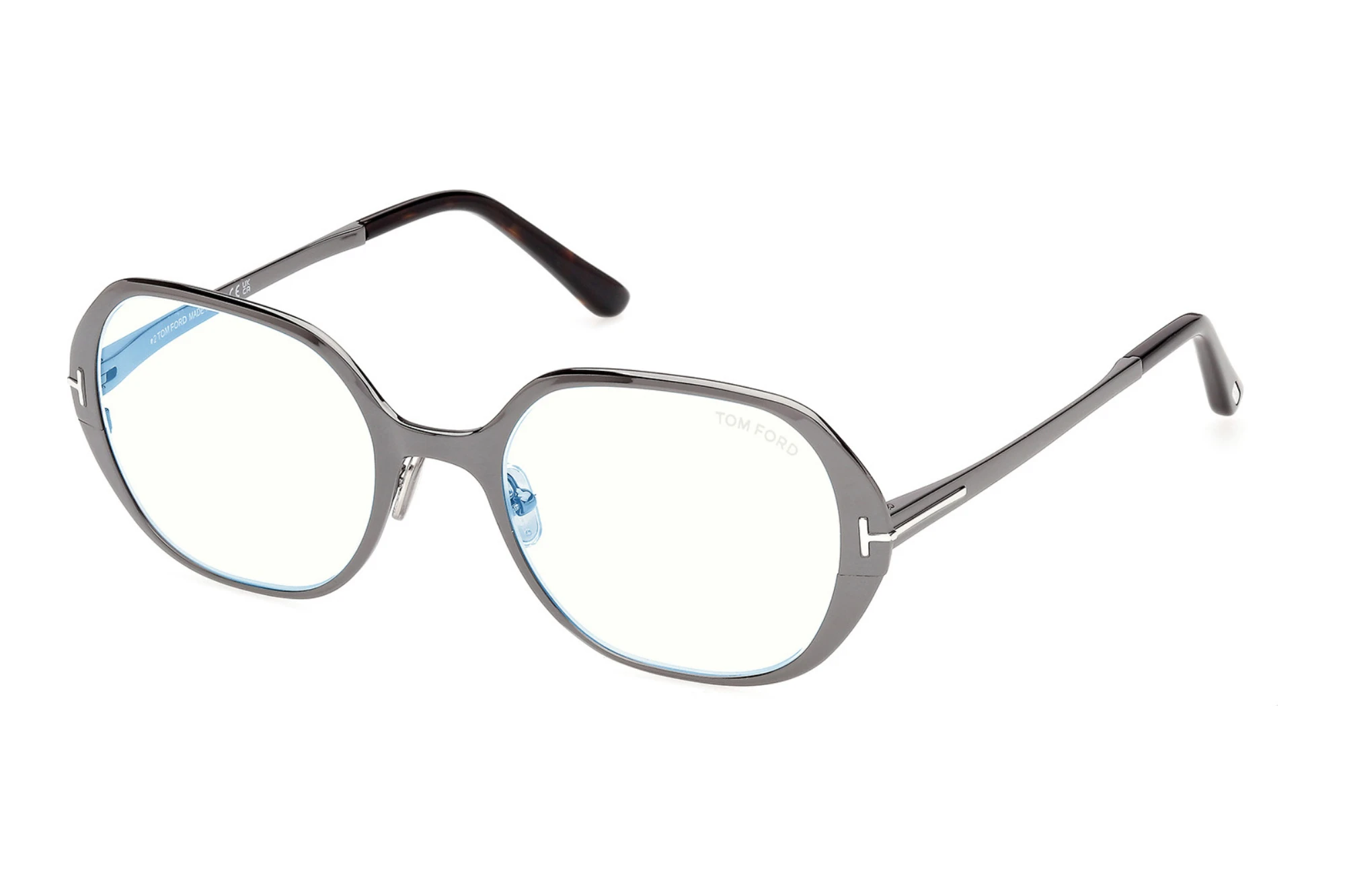 Tom Ford   FT6137-B 008 Glänzend Gunmetal