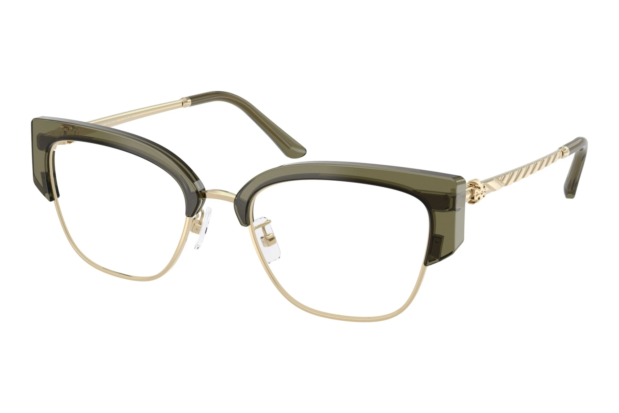 Tory Burch   TY1101 2085 Shiny Light Gold/Transparent Olive