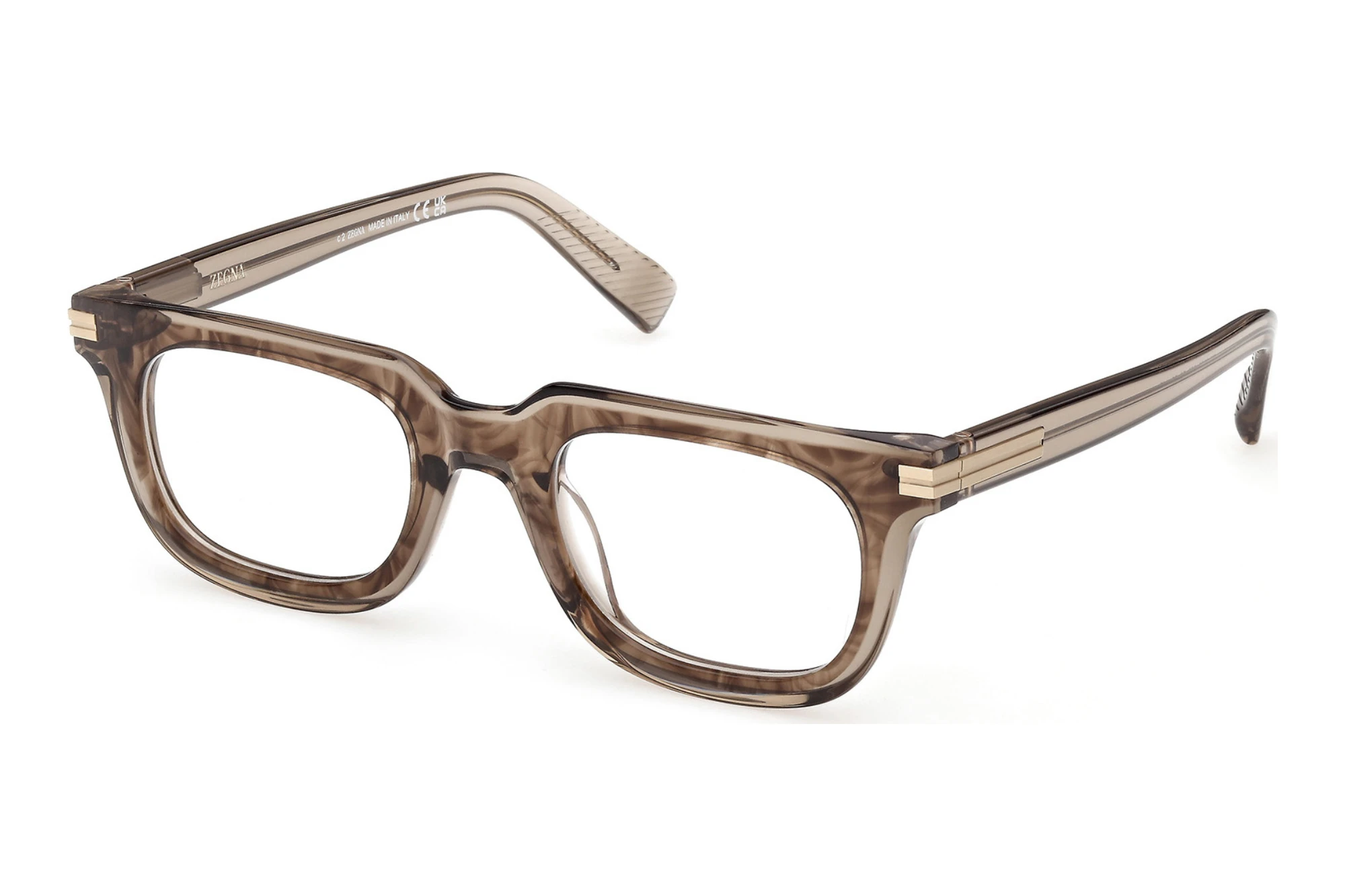 Zegna   EZ5328 050 Hellbraun /Gestreift