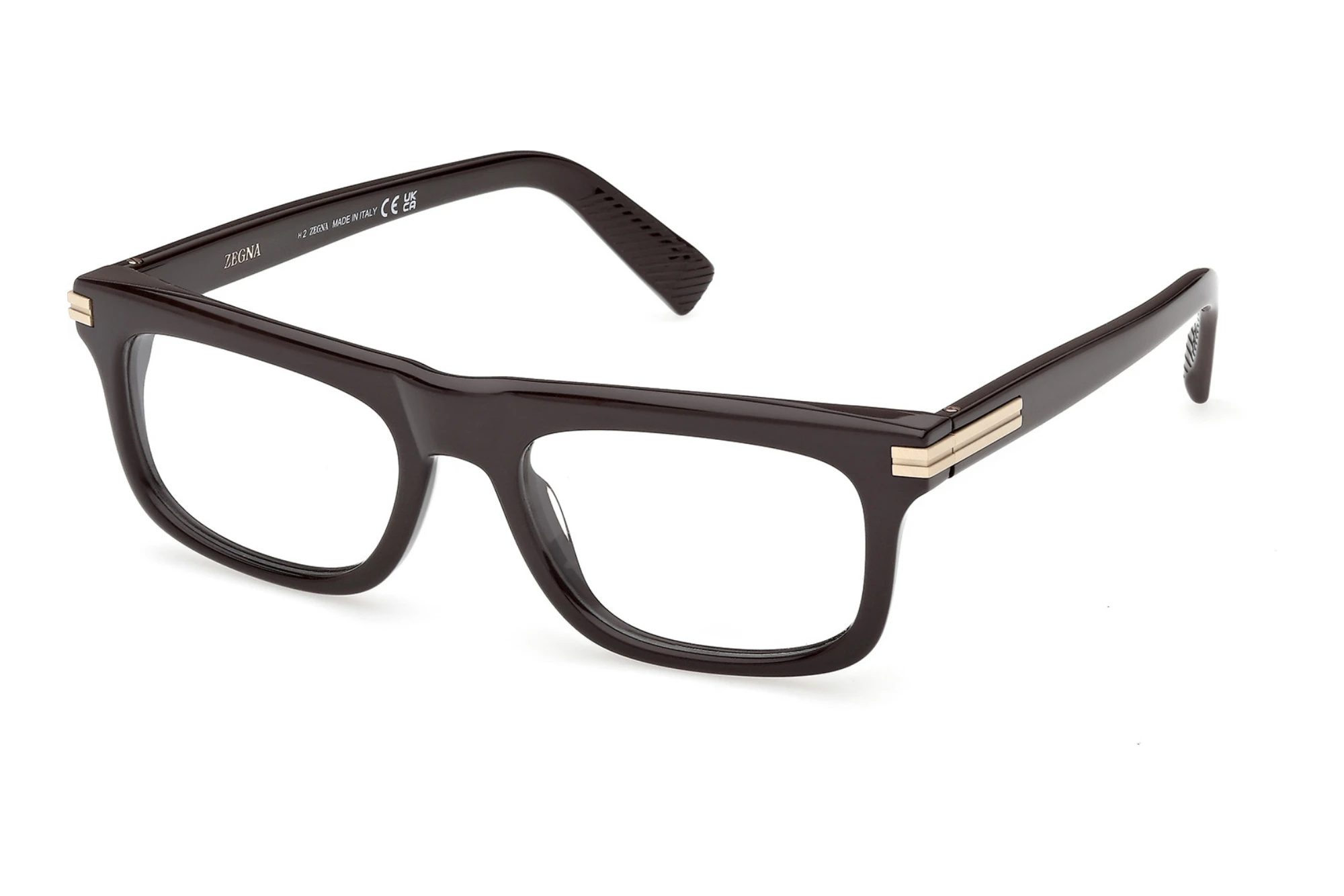 Zegna   EZ5343 048 Glänzend Dunkelbraun
