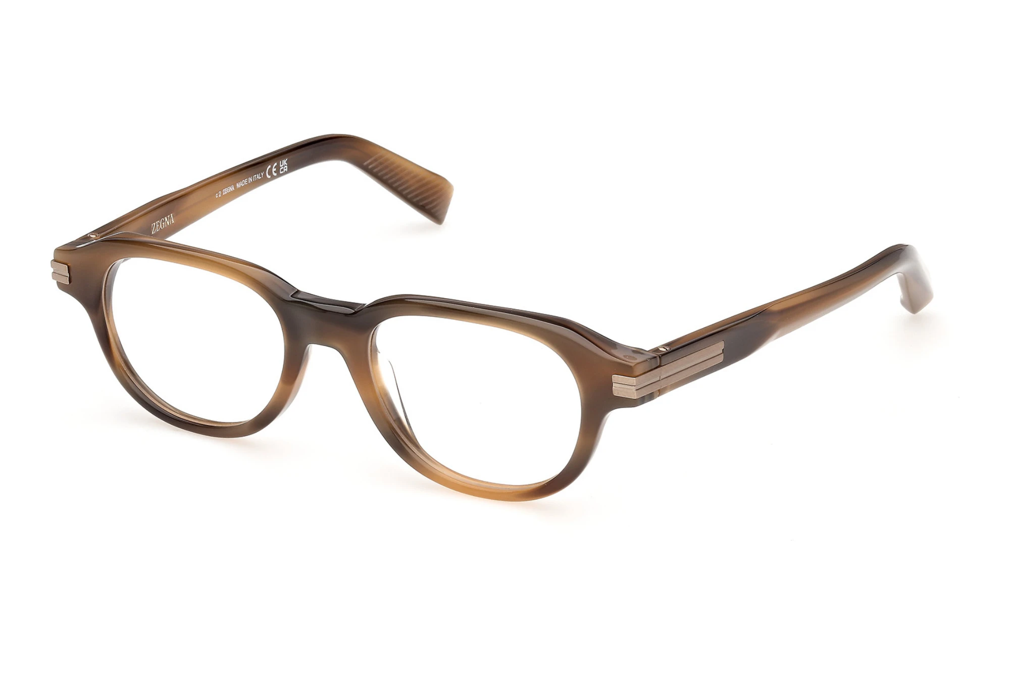 Zegna   EZ5362 050 Hellbraun/Gestreift