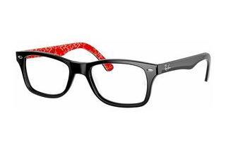 Ray-Ban RX5228 2479 BLACK ON TEXTURE RED