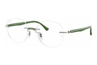 Ray-Ban RX8768 1232 MILITARY GREEN ON SILVER