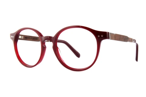 Glasses Wood Fellas Solln Premium (10935 curled/burgundy)