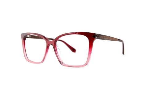 Glasses Wood Fellas Curve (11042 red/crystal)