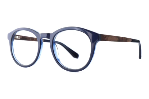 Glasses Wood Fellas Drop (11071 curled/blue)