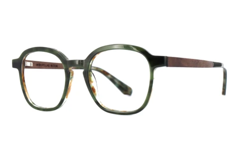 Glasses Wood Fellas BLOOM (11084 curled/green)