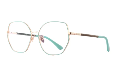 Glasses Wood Fellas ATLAS (11110 curled/green/rose gold)